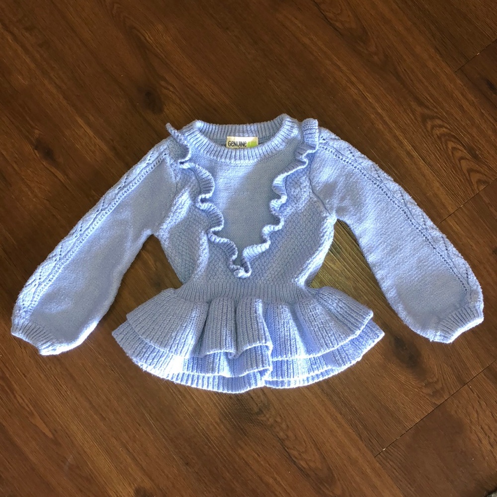 BABY GIRL SWEATER / 18M / BABY BLUE